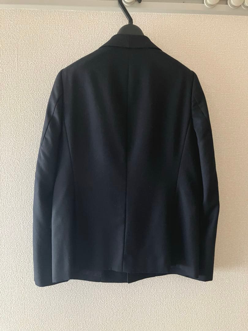 美品！ハイク カシミヤ混　テーラードジャケット ブラック HYKE シングル