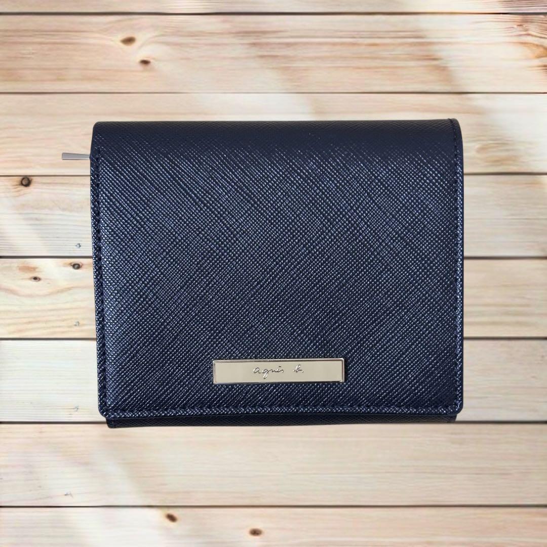 【新品未使用】AGNES Bアニエスベー 財布　二つ折り財布　ブラック
