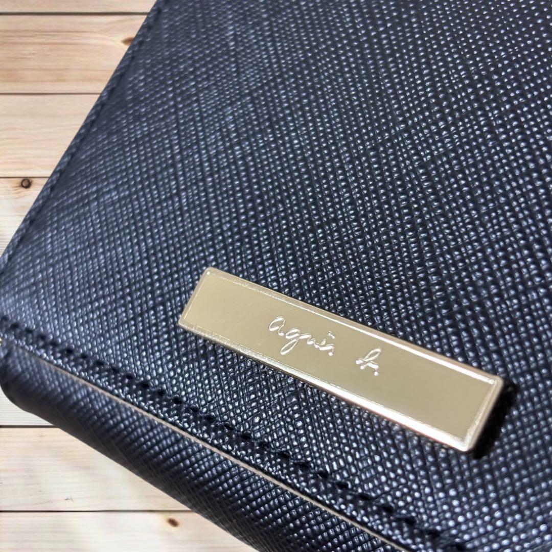 【新品未使用】AGNES Bアニエスベー 財布　二つ折り財布　ブラック
