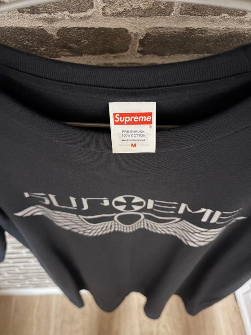 真*カ様 Supreme Wings Tee Black