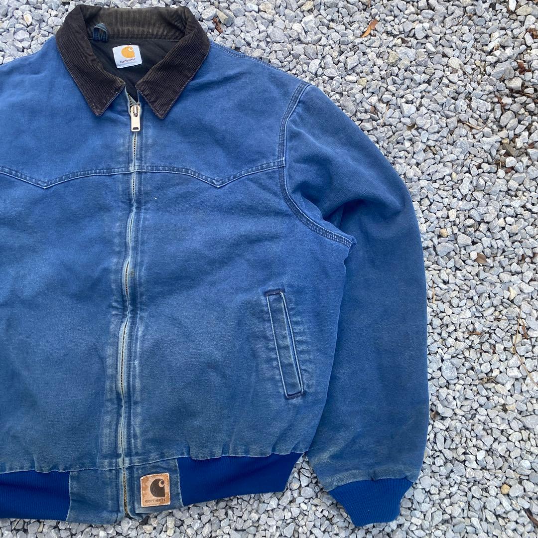 p*e様 Carhartt サンタフェジャケット　90s USA製 J14ブルー