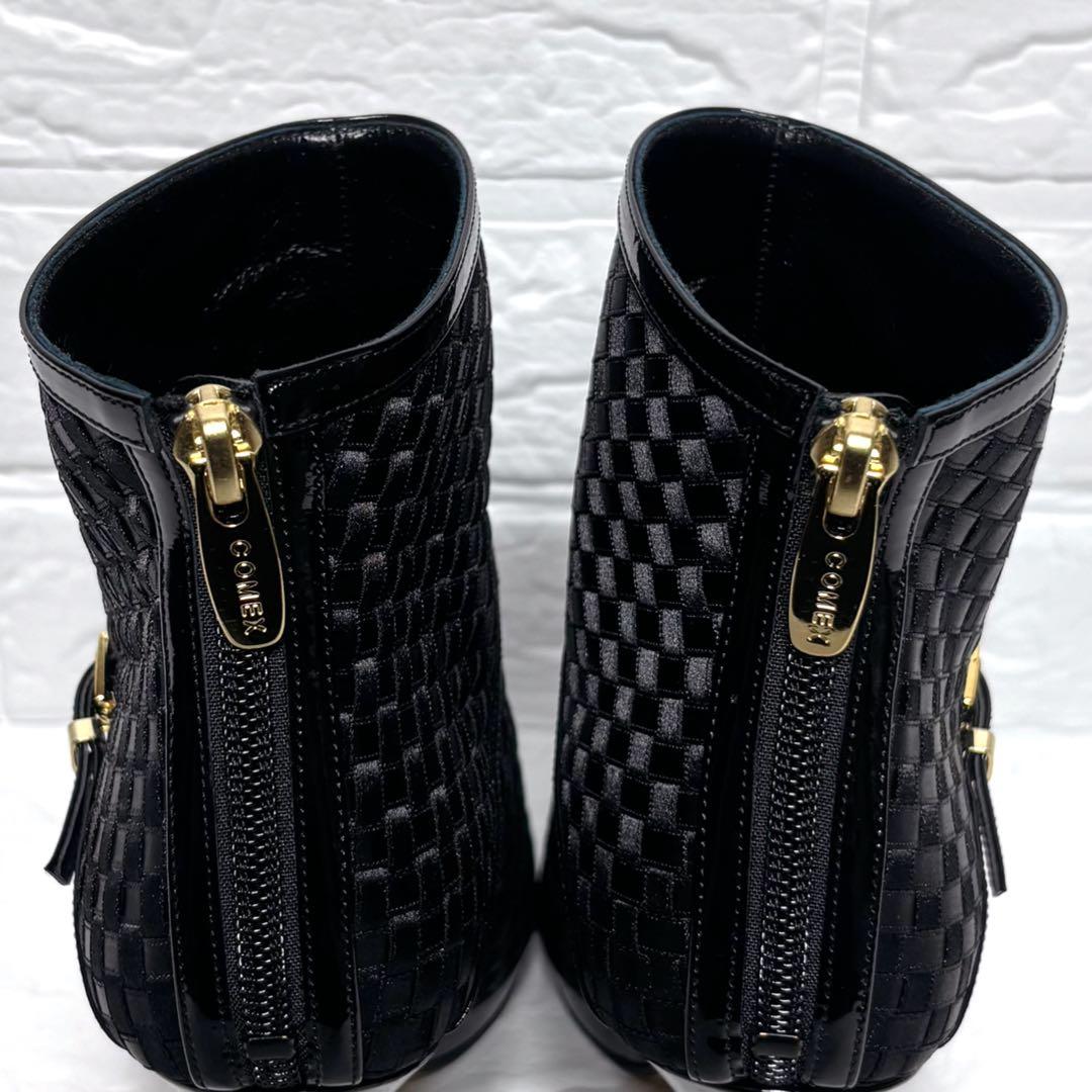 【新品・未使用】COMEX コメックス/12cmハイヒールショートブーツメッシュ