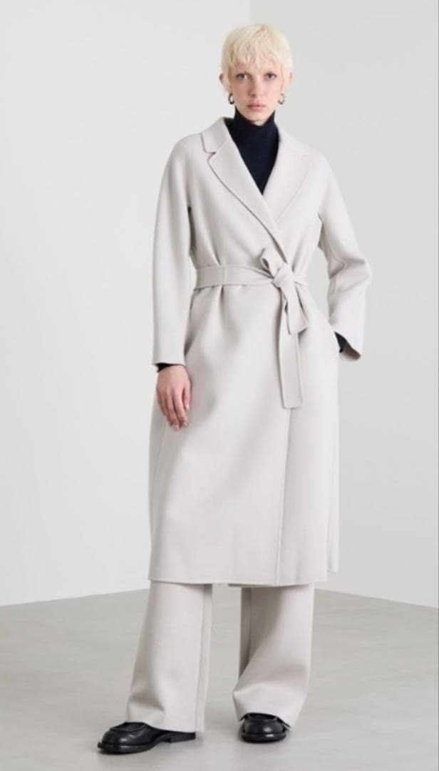 極美品アウトレットS MaxMara ESTURIA ウールダブルフェイスコート