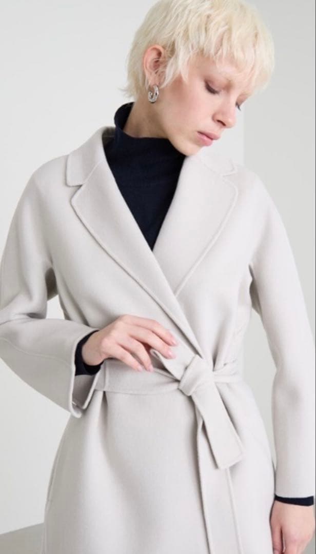 極美品アウトレットS MaxMara ESTURIA ウールダブルフェイスコート