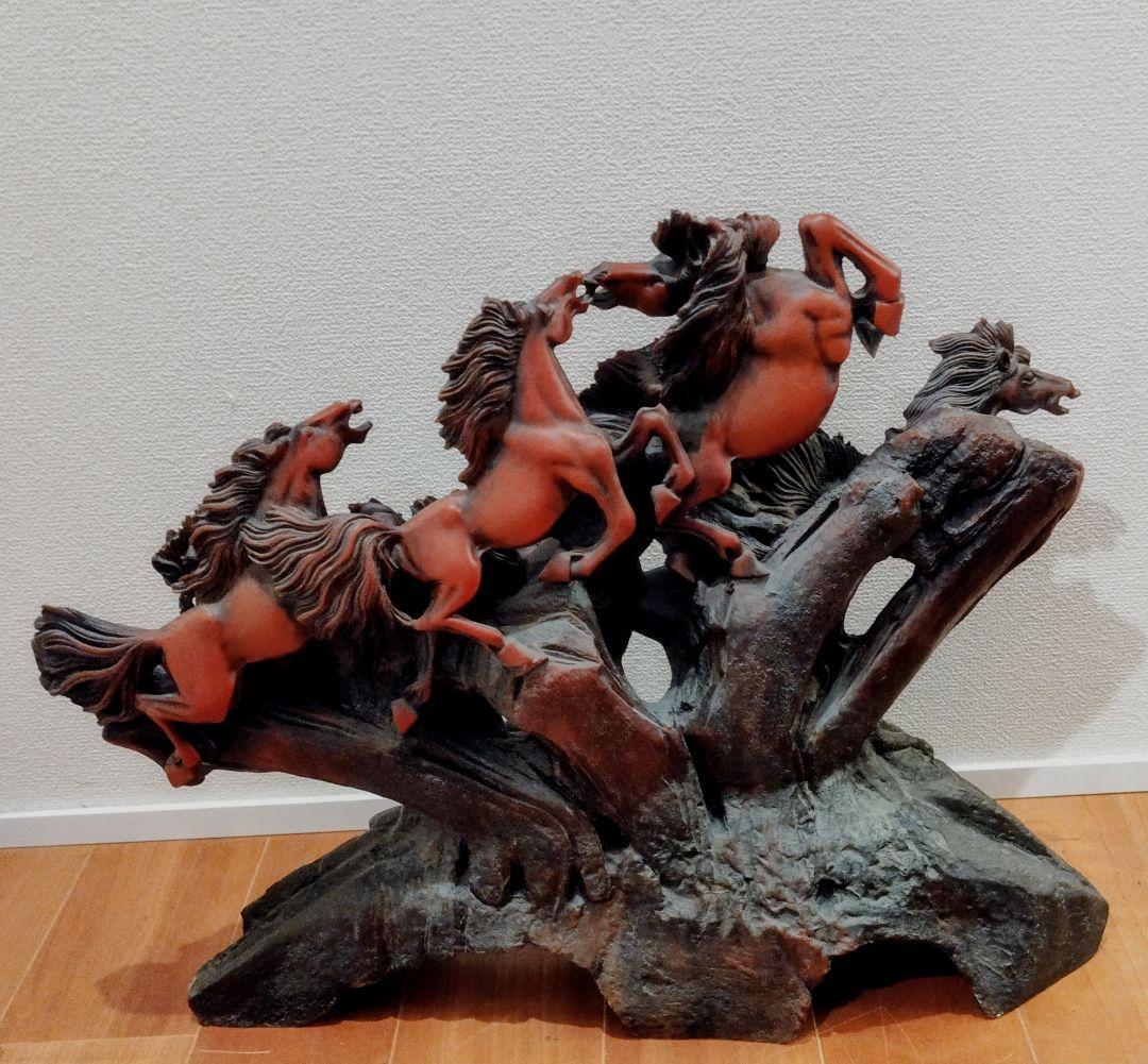 超大作　九頭馬置物
