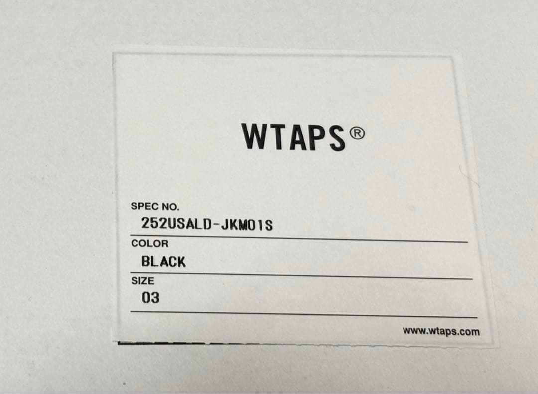 ジャケット・アウター WTAPS Alpha Industries MA-1