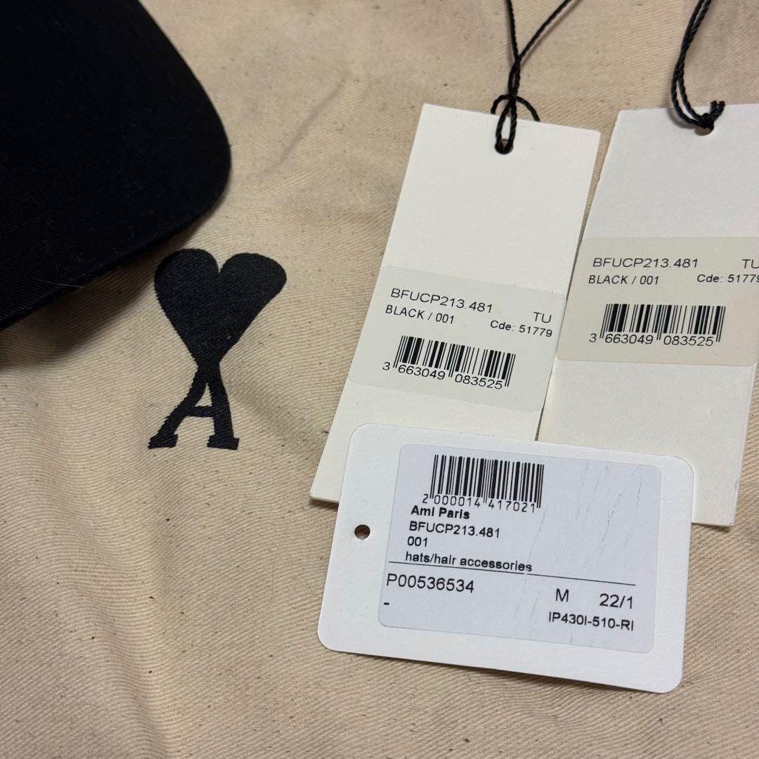 AMI PARIS ベースボールキャップ ブラック