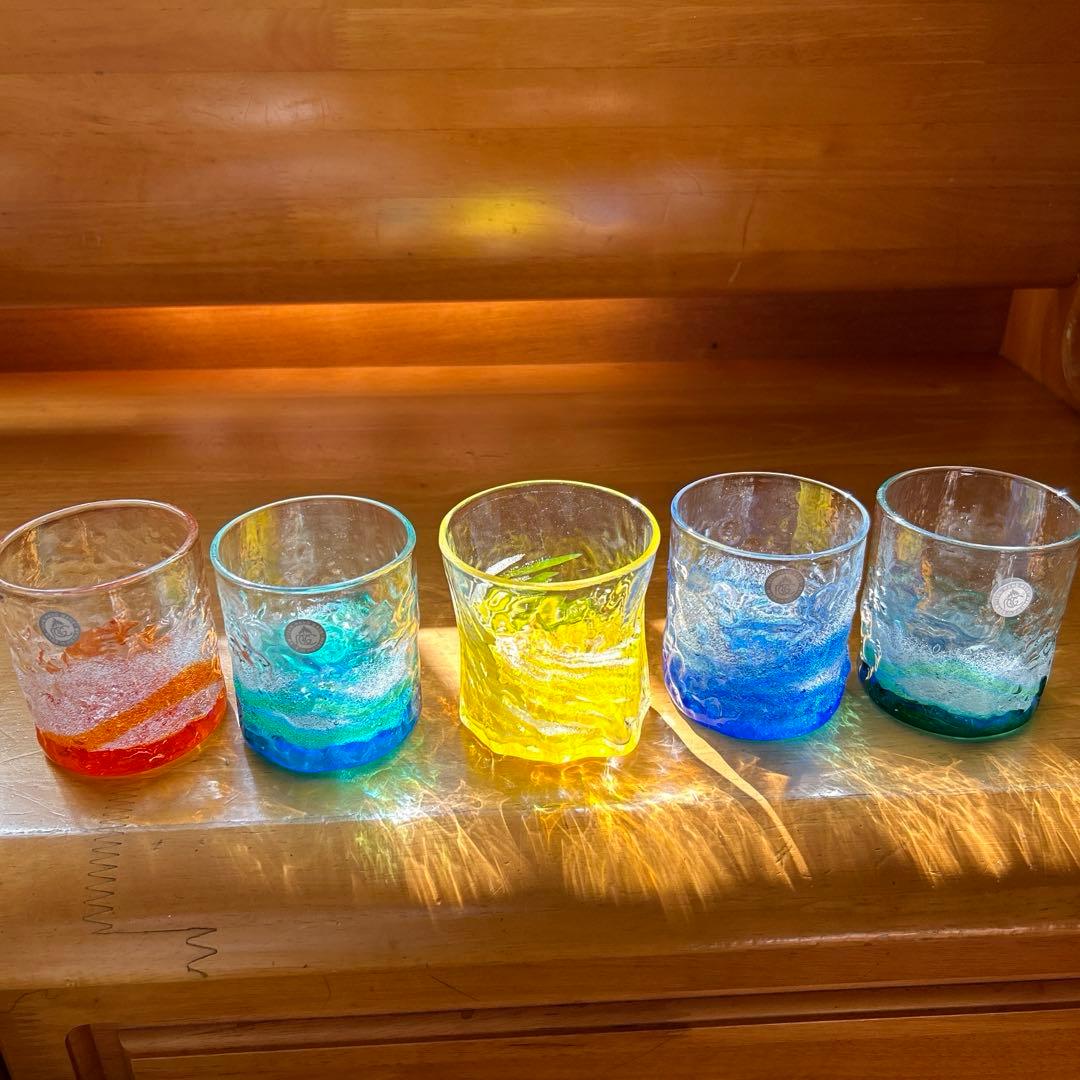 琉球ガラス　琉球グラス　気泡入り