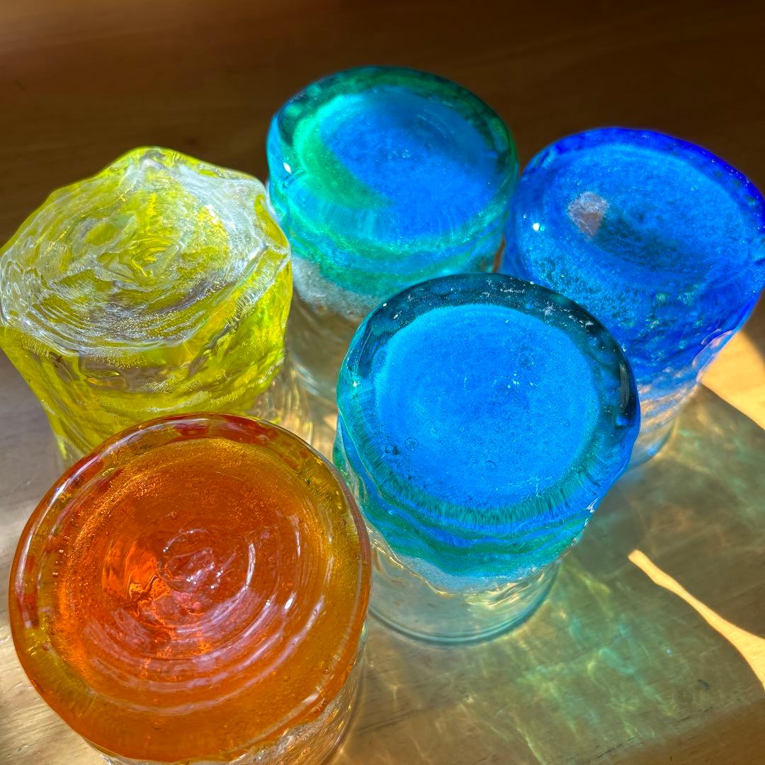 琉球ガラス　琉球グラス　気泡入り