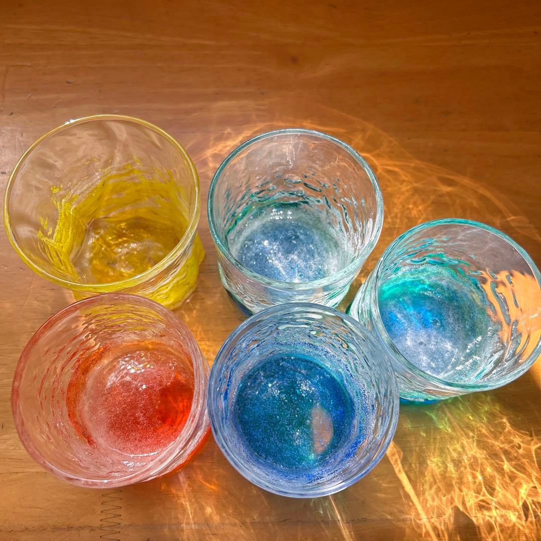 琉球ガラス　琉球グラス　気泡入り
