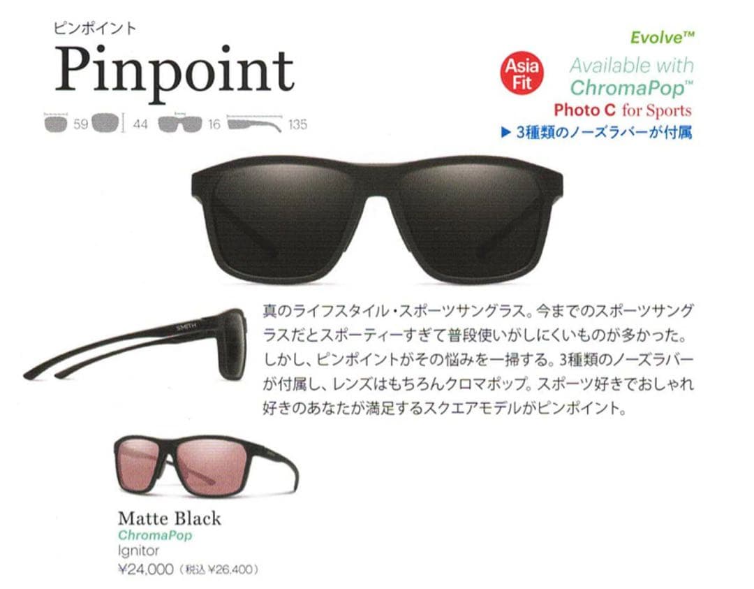 SMITH SUNGLASS CPレンズ スミス サングラス