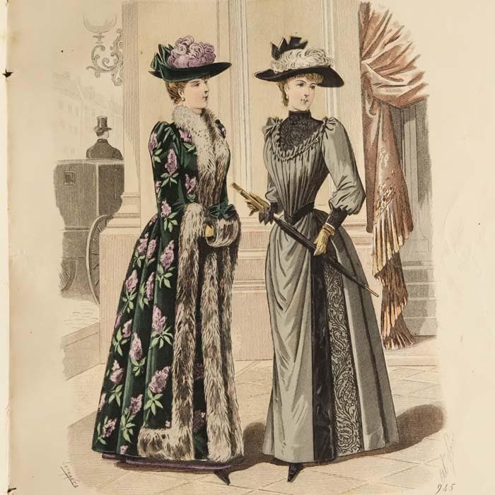 19】19世紀 フランス アンティーク 洋書 PRINTEMPS ファッション誌