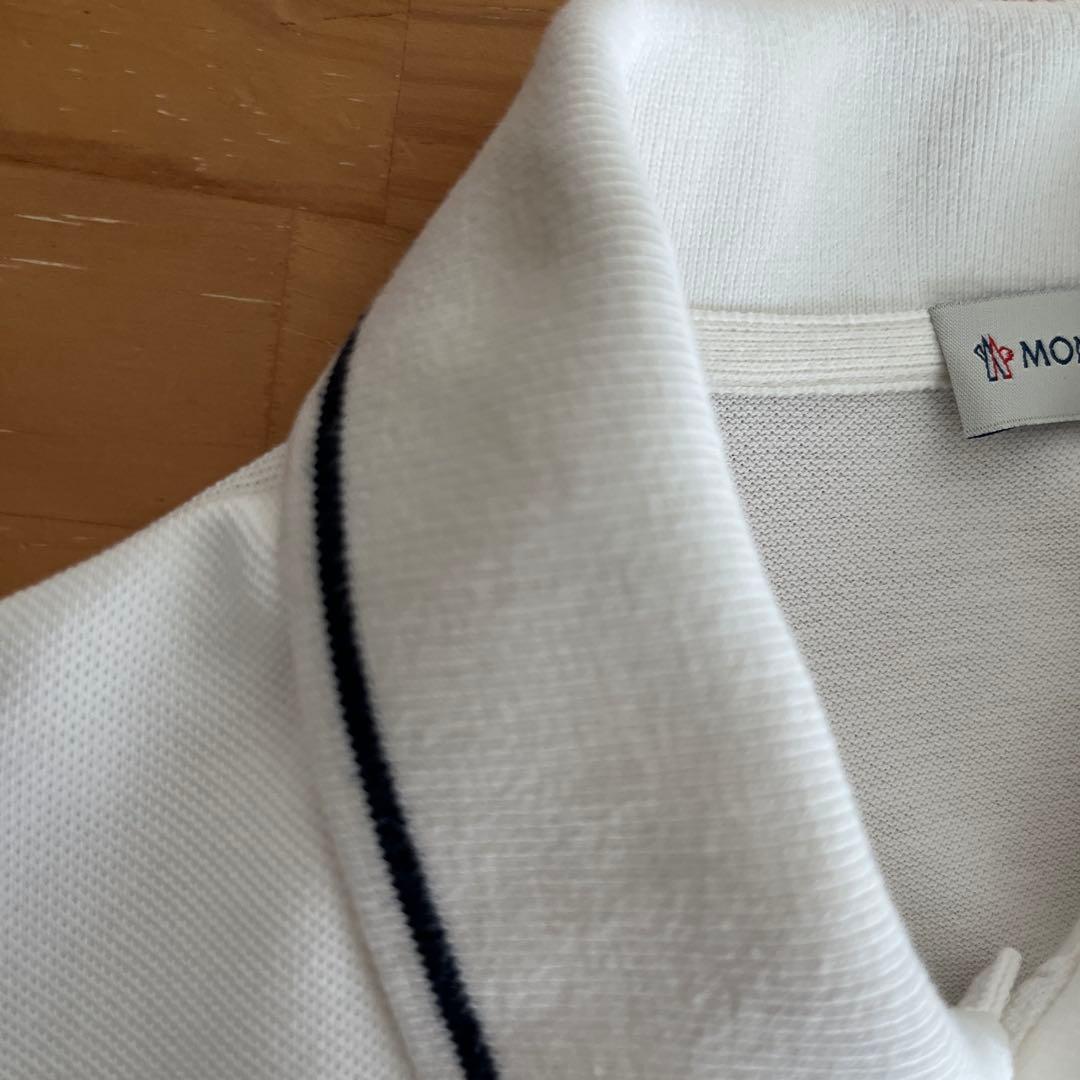 MONCLER ホワイト ポロシャツ M
