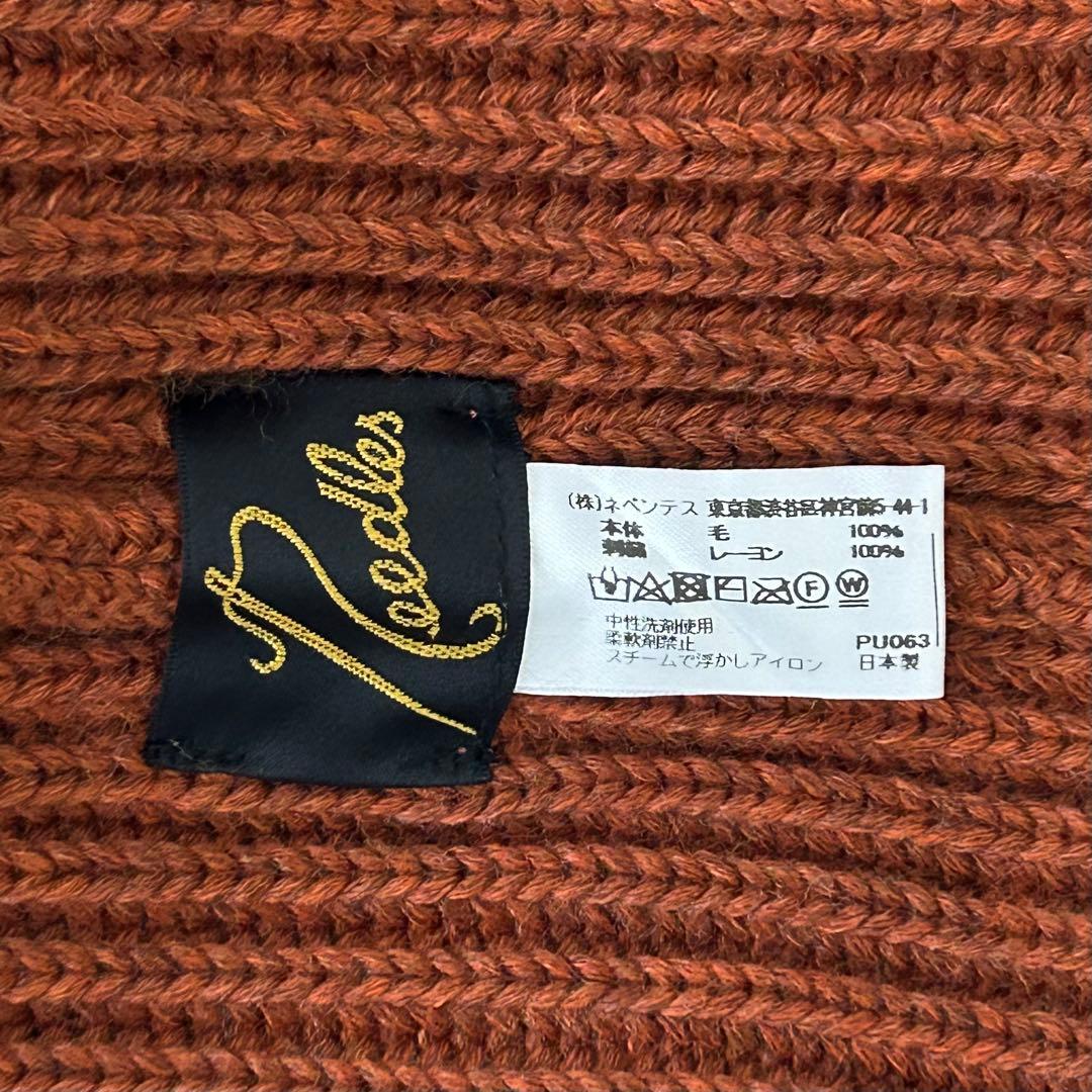 Needles　ニット帽　オレンジ　ニードルズ　ワッチキャップ　ミセス　若井滉斗