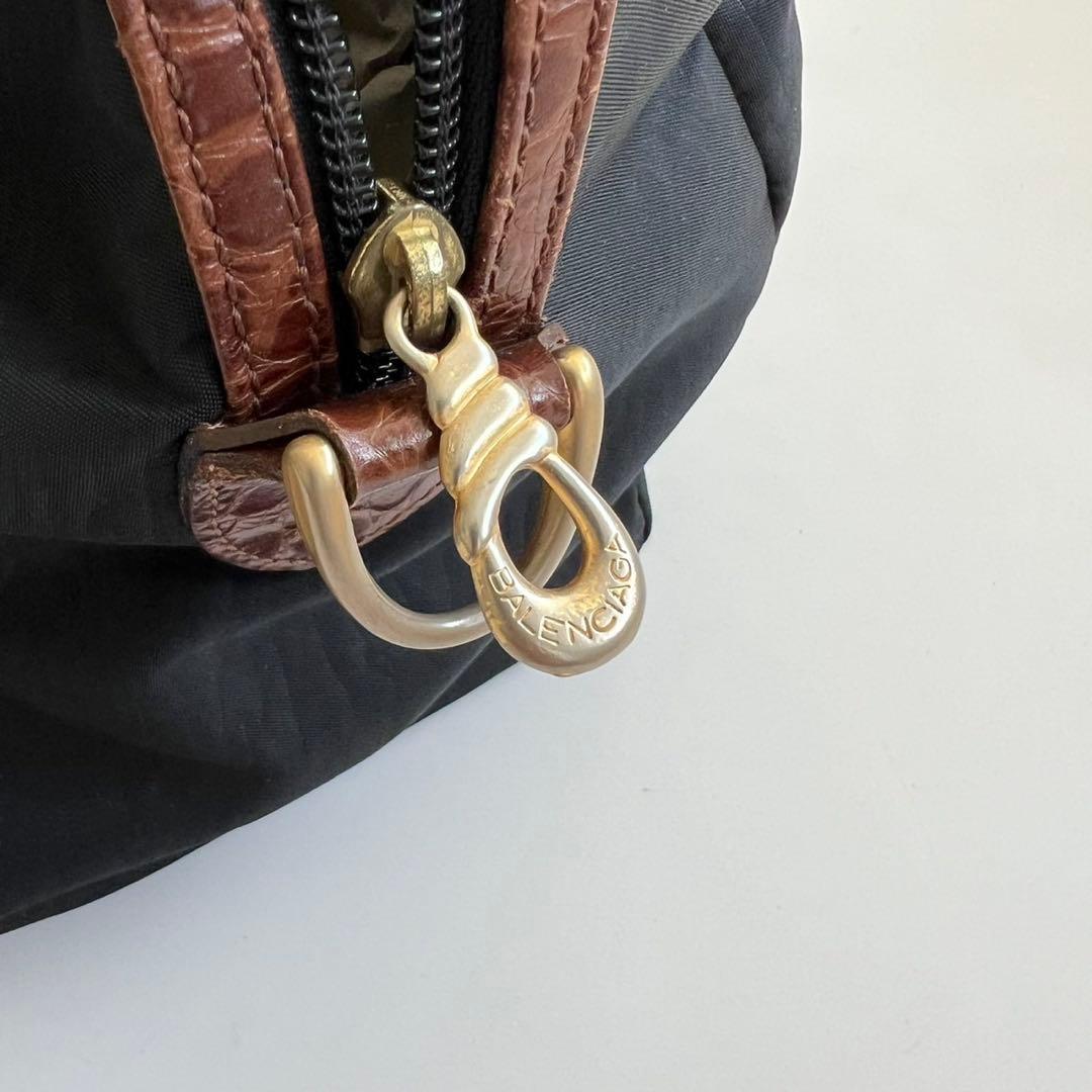 バッグ BALENCIAGA BB CROCO MINI BOATON BAG