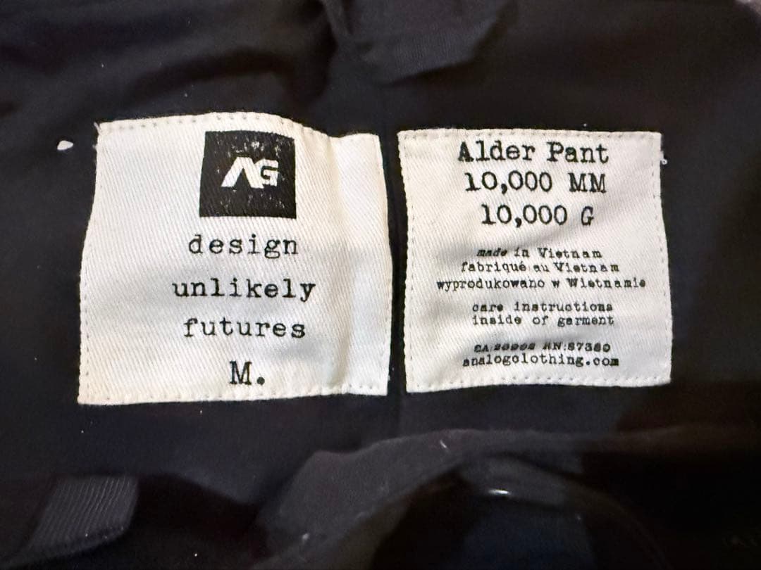 Burton バートン analog アナログ 上下セット　Mサイズ 黒