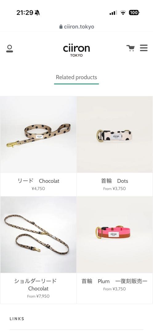 ciiron リード紐
