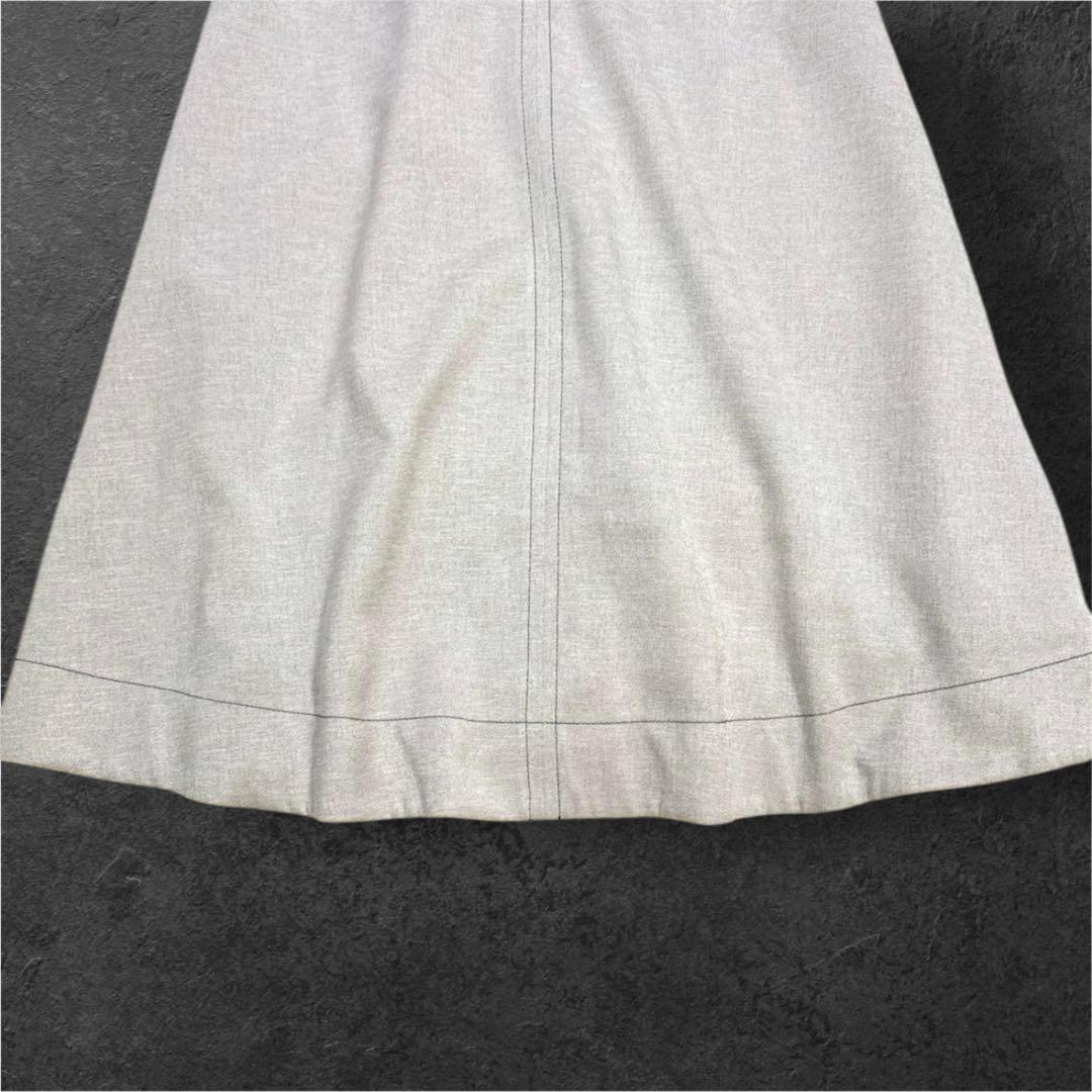 24SS 極美品 アルアバイル フレアスカート ベージュ ミモレ丈 ロング