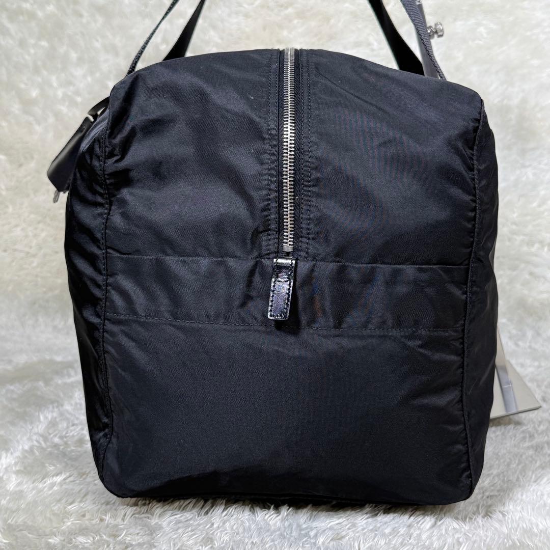 PRADAプラダ 三角ロゴ ミニボストン ハンドバッグ トラベルバッグ 黒