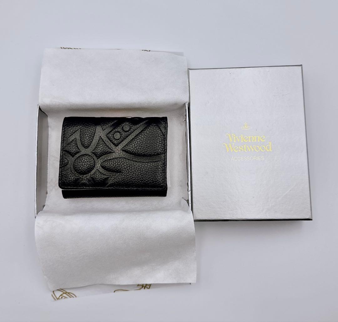 【♡新品♡】Vivienne Westwood 三つ折り財布 ブラック/黒 人気