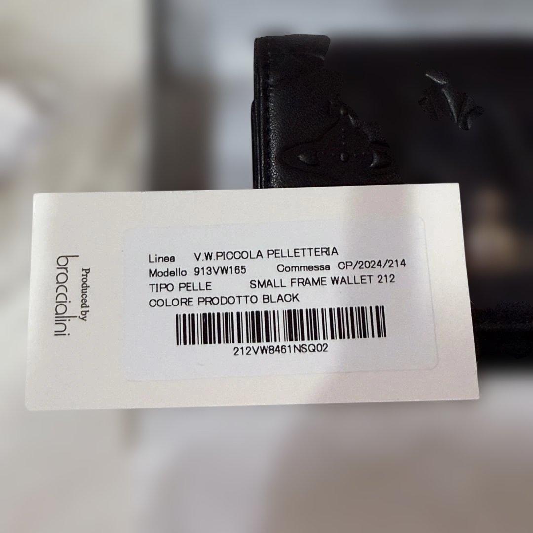 新品　Vivienne Westwood ヴィヴィアン 三つ折り財布 ブラック