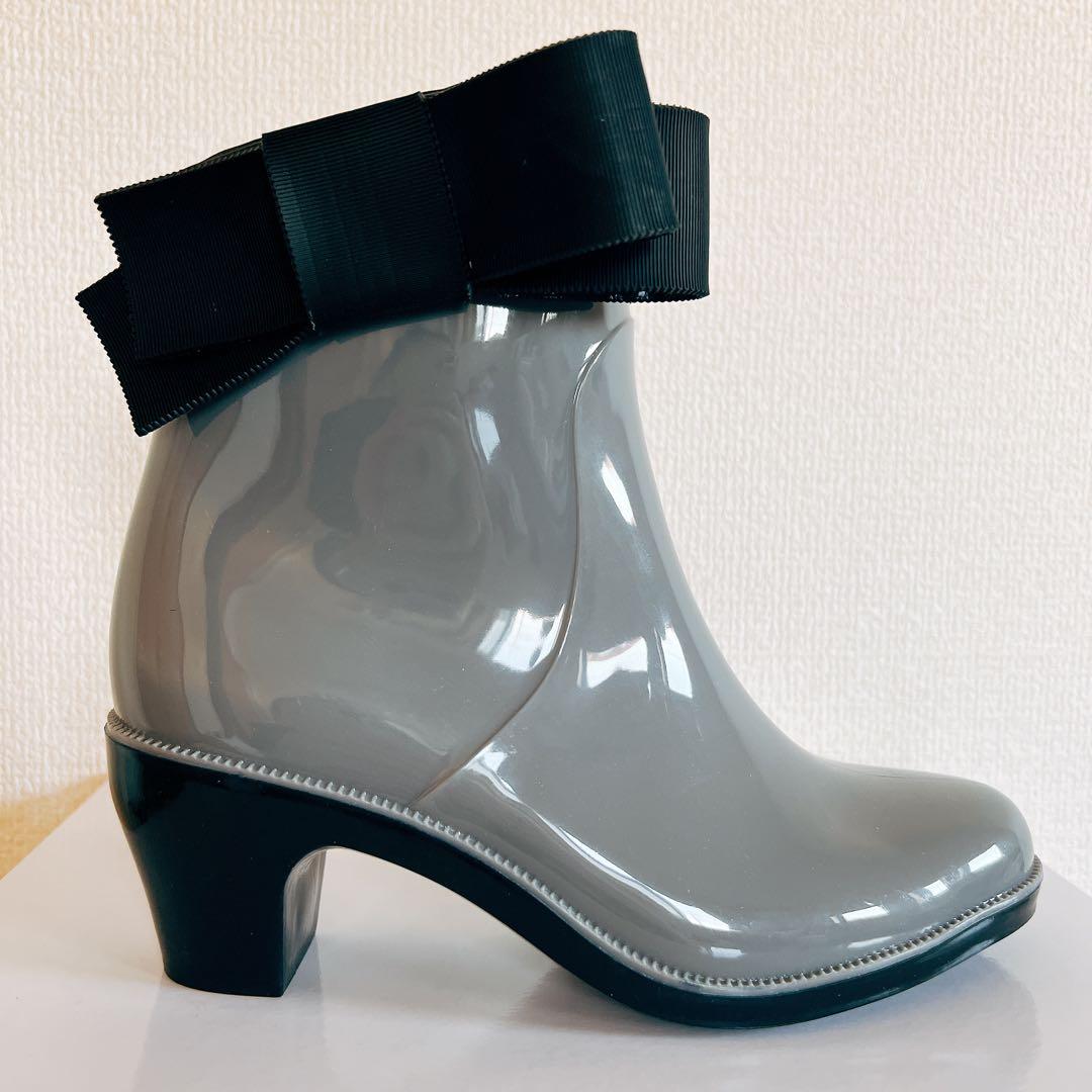 靴 TOCCA NUANCE RIBBON RAIN BOOTS