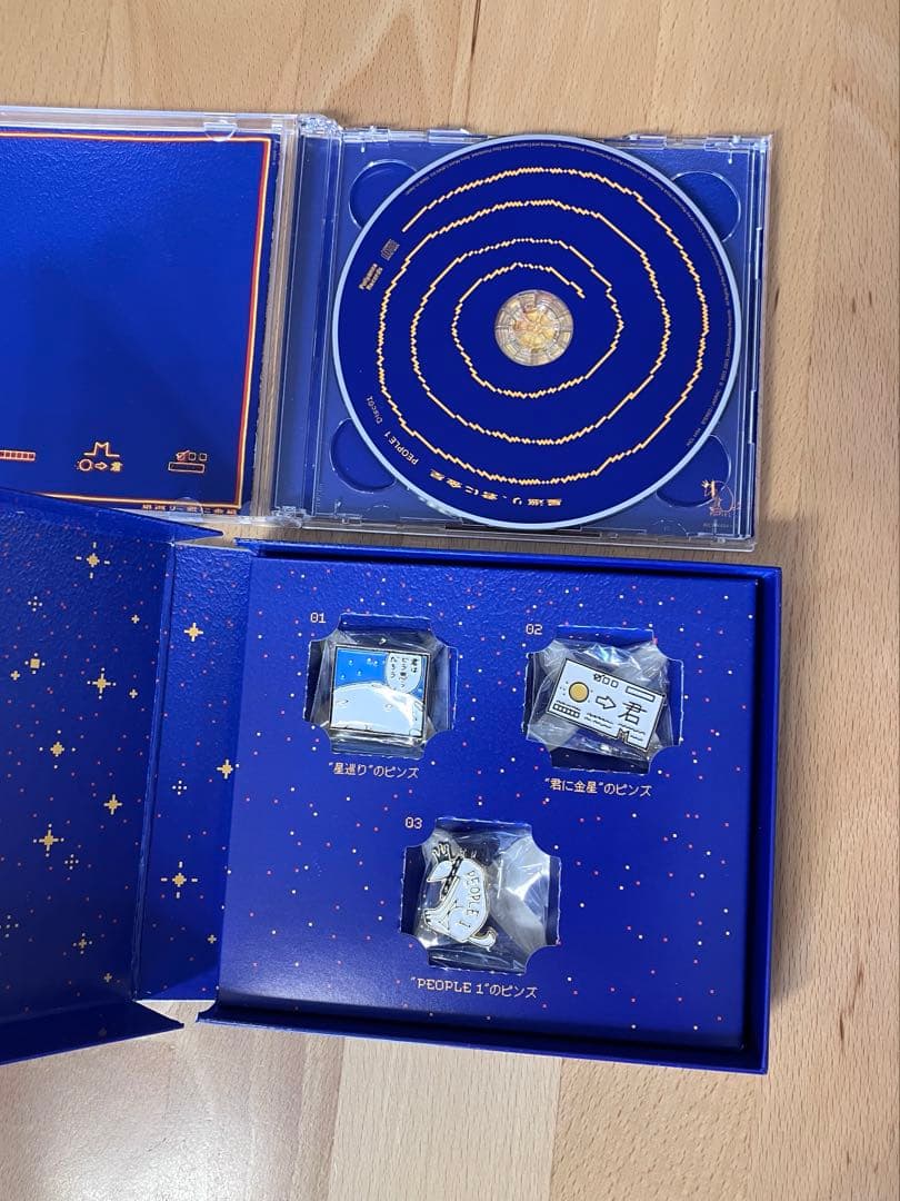 PEOPLE 1 「星巡り、君に金星」初回限定盤BD、ピンズ、キーホルダー付属