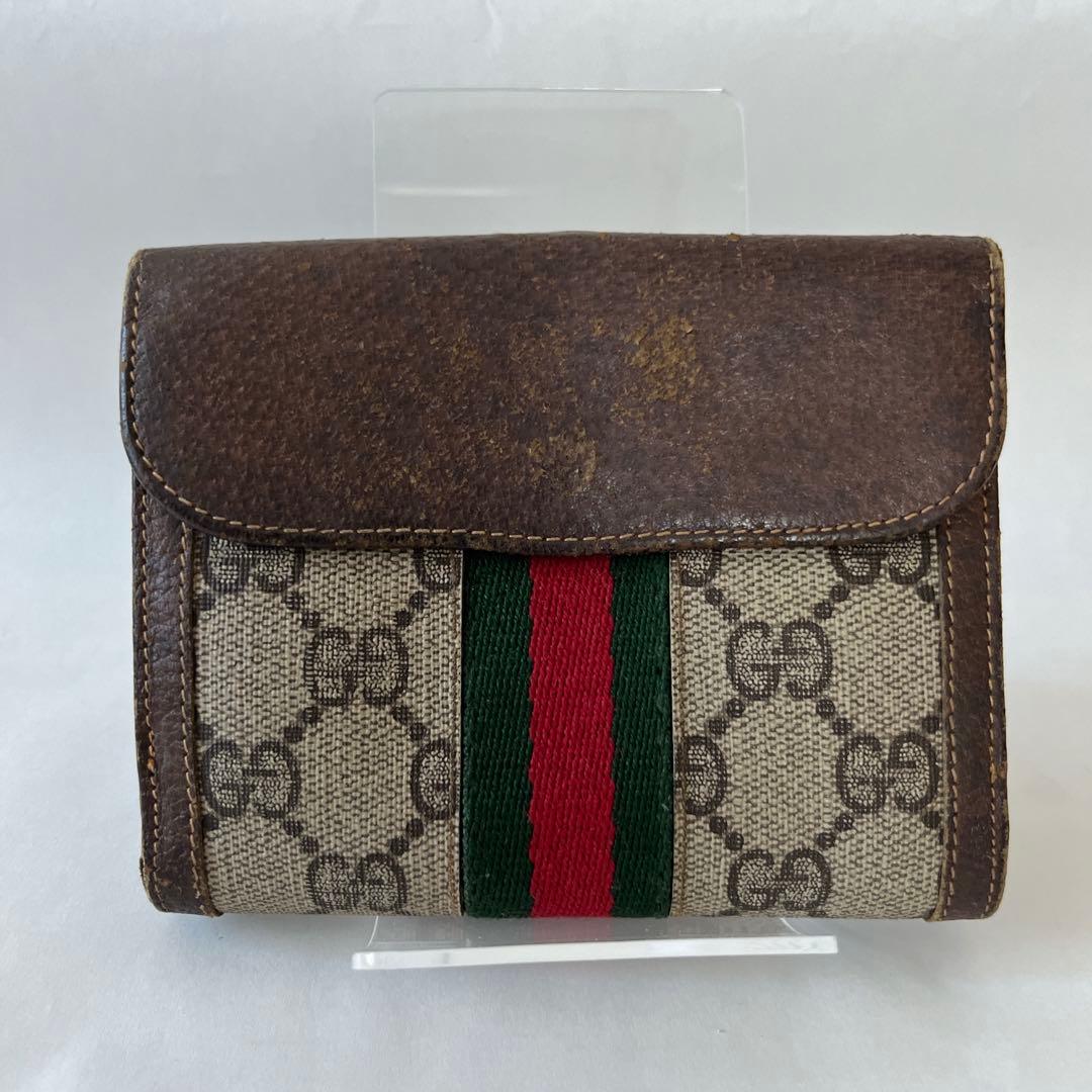 【ヴィンテージ】GUCCI 財布 GG柄 シェリーライン