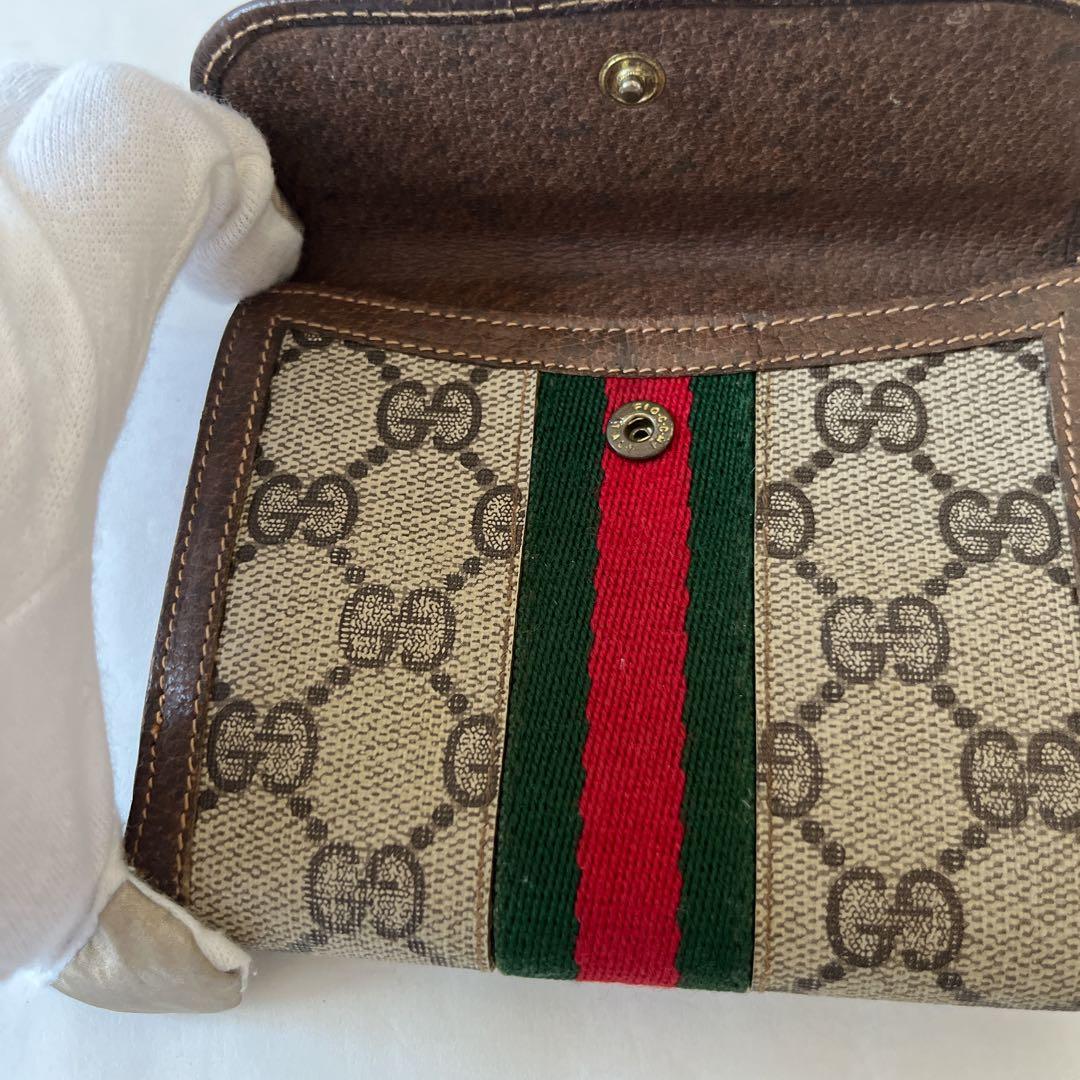 【ヴィンテージ】GUCCI 財布 GG柄 シェリーライン