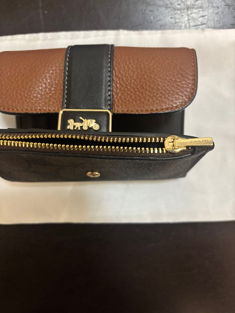 コーチCOACH 三つ折り財布 美品