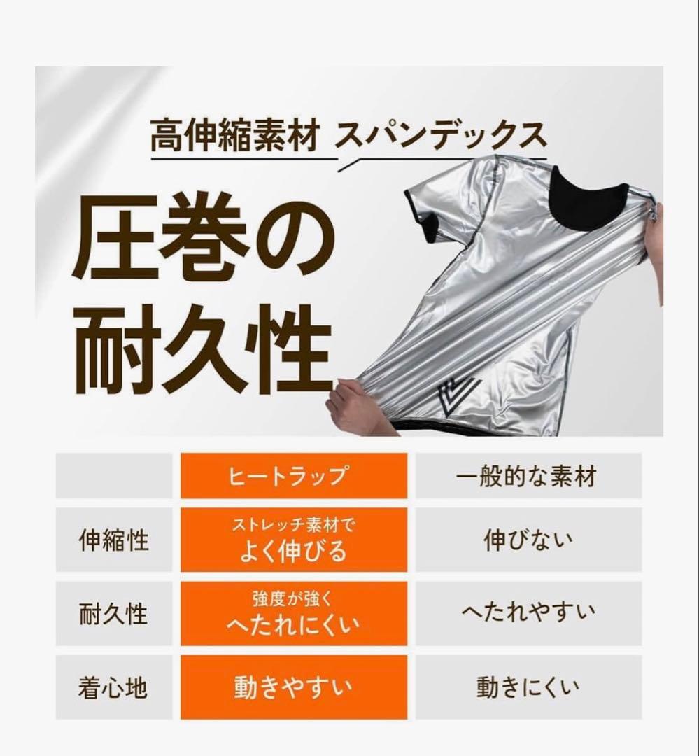 【新品未使用】HEATTRAP ヒートラップシャツ サウナシャツ XLサイズ2枚