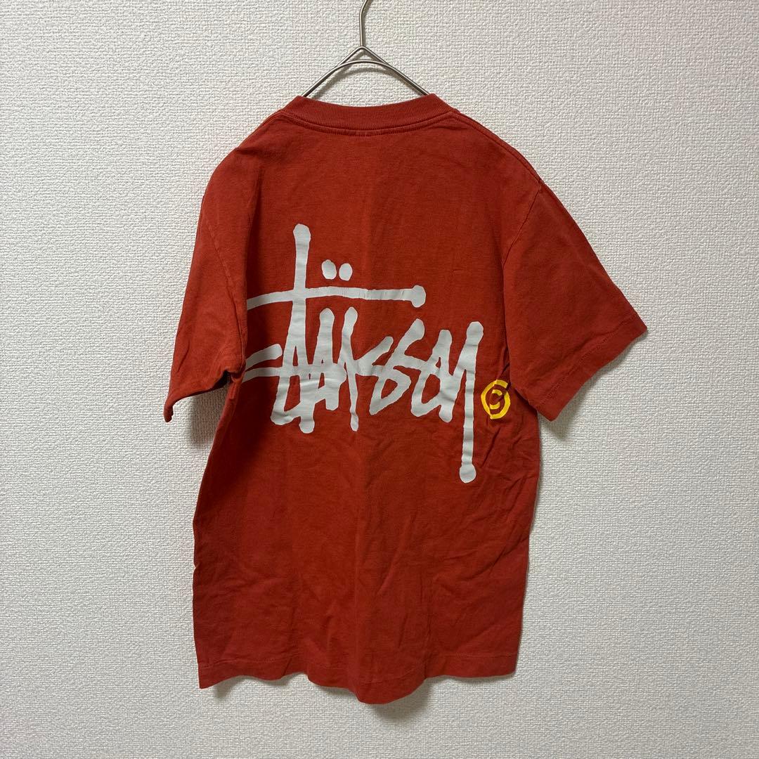 赤青タグ　オールドステューシー　Stüssy オレンジ Tシャツ Sサイズ