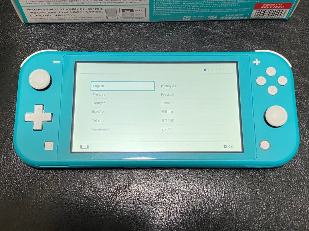 Nintendo Switch Liteターコイズ　本体、純正充電器、箱あり