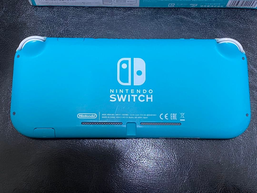 Nintendo Switch Liteターコイズ　本体、純正充電器、箱あり