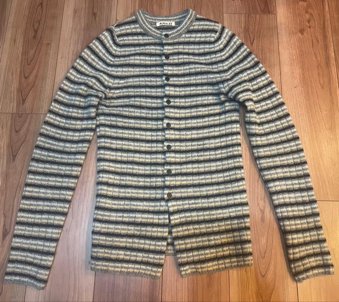 AURALEE 25AW完売人気 WOOL CASHMERE RIB KNIT