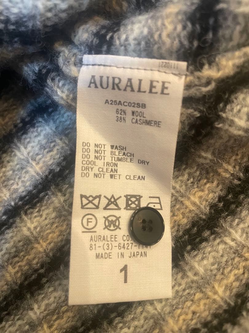 AURALEE 25AW完売人気 WOOL CASHMERE RIB KNIT