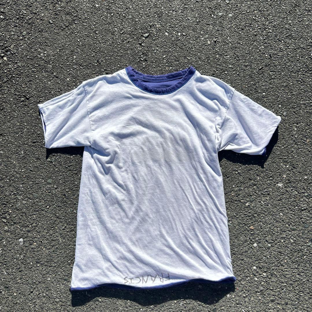 ナス紺 3段 70s usa製 champion バータグ ダブルフェイス