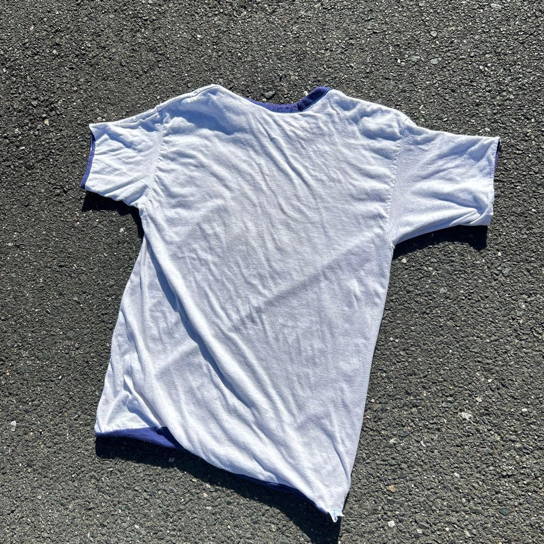 ナス紺 3段 70s usa製 champion バータグ ダブルフェイス