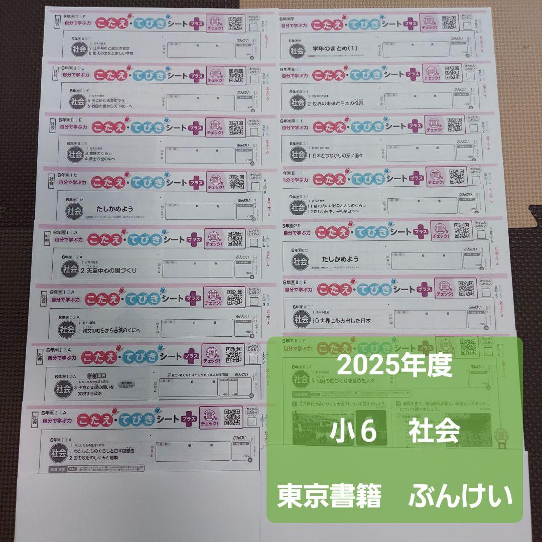 user_85c9bdb5商品　6年生国語 算数 理科 社会