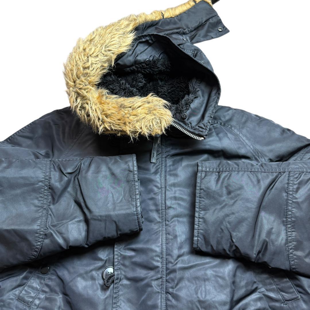 美品● アルファインダストリーズ 3588 N-3B フライトジャケット 黒