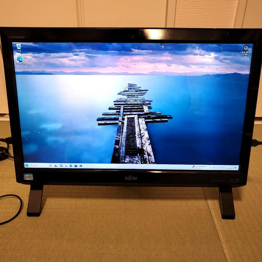 富士通 一体型PC Win11Pro Office2024認証済 SSD+HDD