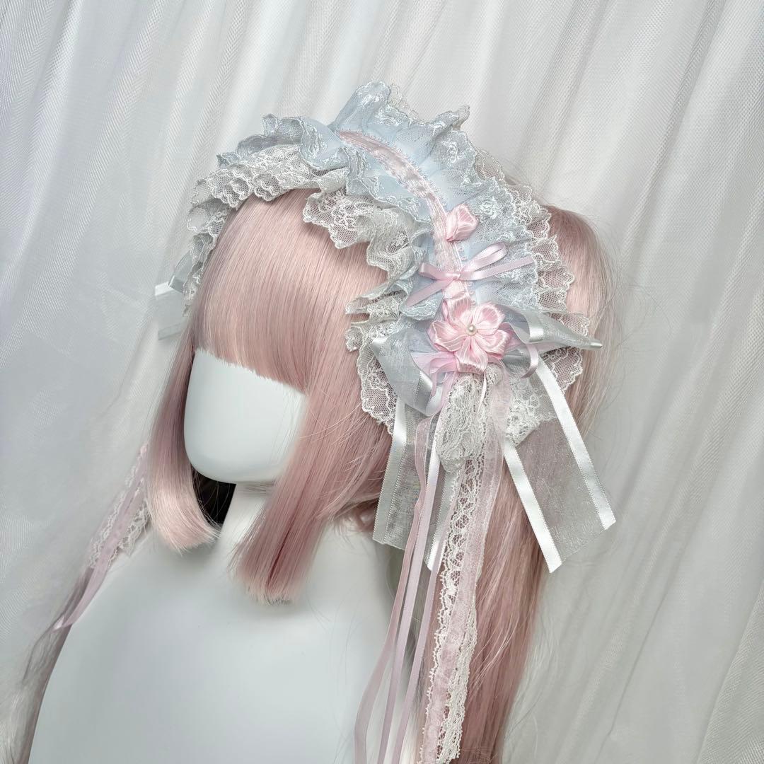 ♡ Cherry blossom 桜の花びら フリルヘッドドレス pink ♡