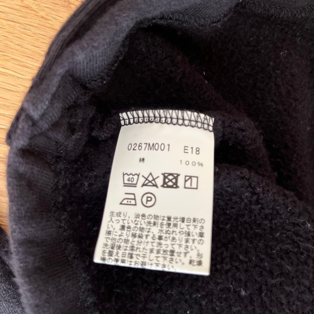 アニエスベー agnès b. プレッション カーディガン 裏起毛 ブラック