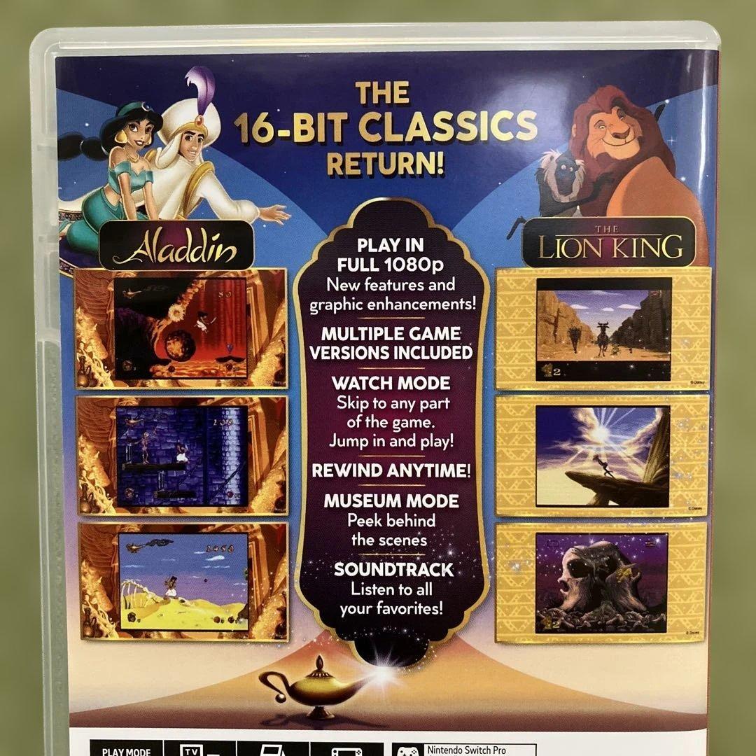 ディズニー　クラシックゲームズ　アラジン&ライオン・キング 美品です。