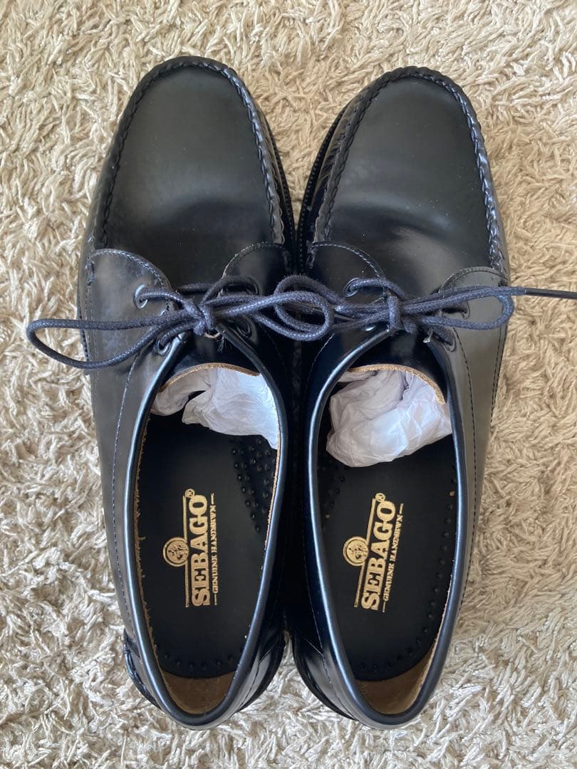 【新品未使用】SEBAGO James 黒 革靴 モカシン 革靴 27.3cm
