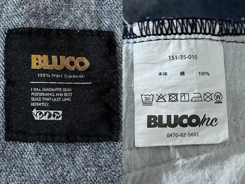 25SS BLUCO ブルコ 12oz デニム ユーティリティ ベスト ワーク