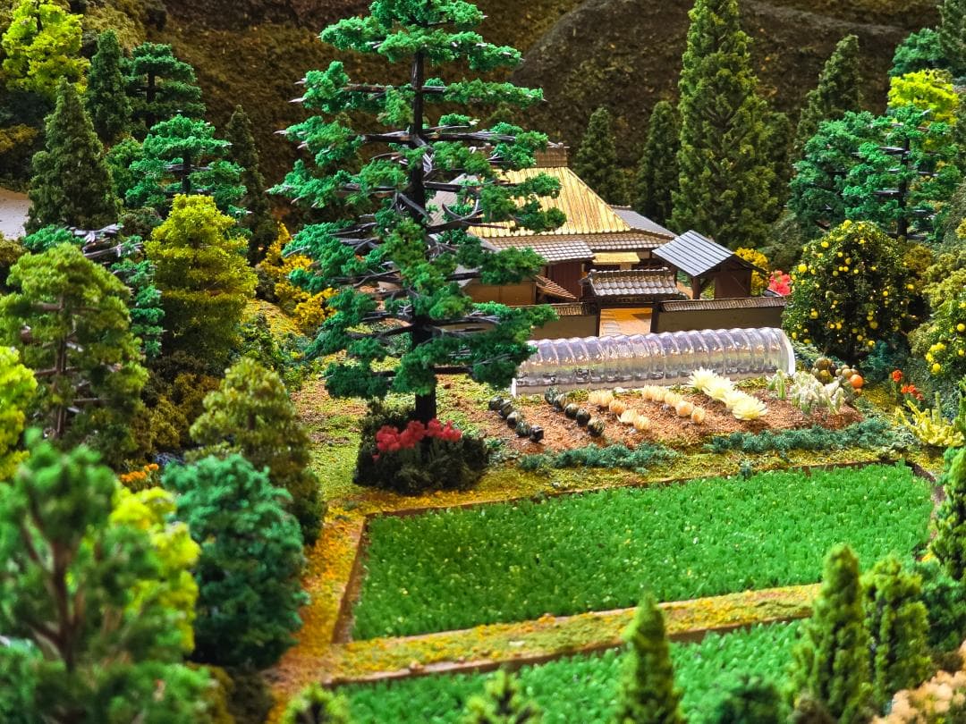 Nゲージ 鉄道模型 田園風景　ジオラマ完成品