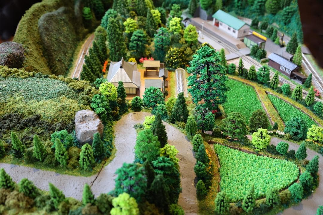 Nゲージ 鉄道模型 田園風景　ジオラマ完成品