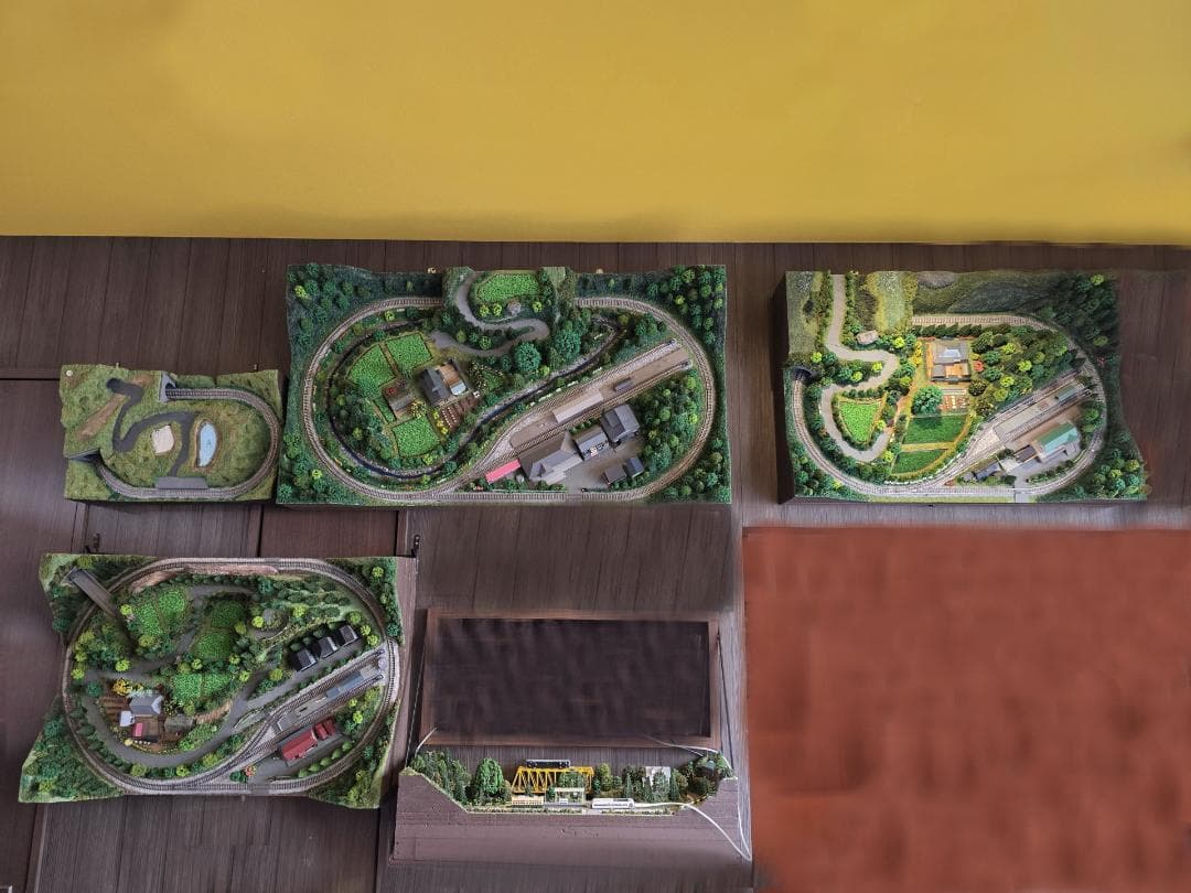 Nゲージ 鉄道模型 田園風景　ジオラマ完成品