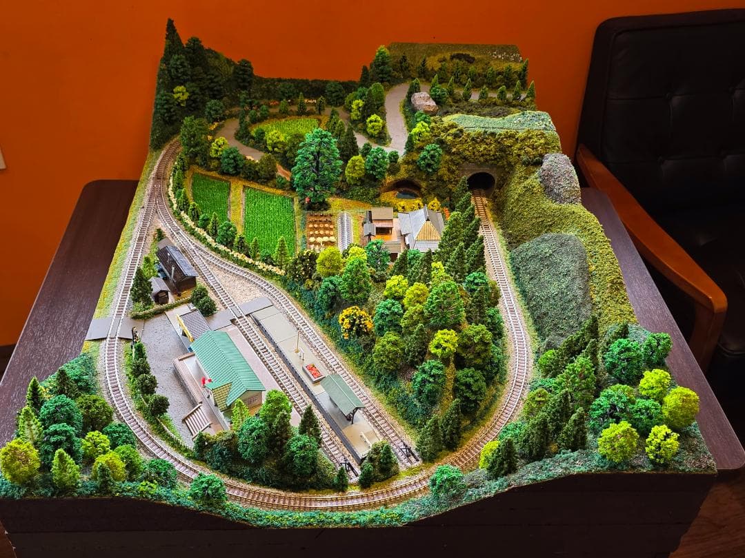 Nゲージ 鉄道模型 田園風景　ジオラマ完成品